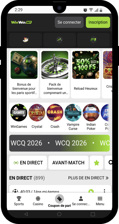 code promo winwin bet