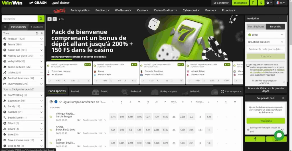 winwin bet cameroun apk